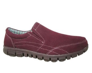 LADIES SUEDE LEATHER SLIP ON SPORT CASUAL